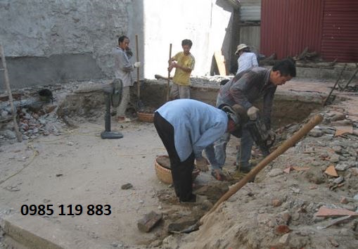 Công việc cần làm khi thực hiện đào móng nhà
