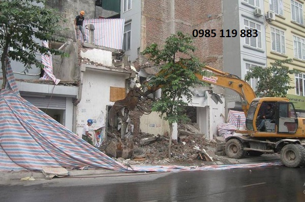 Hình thức thi công phá dỡ nhà của Hoan Hoa